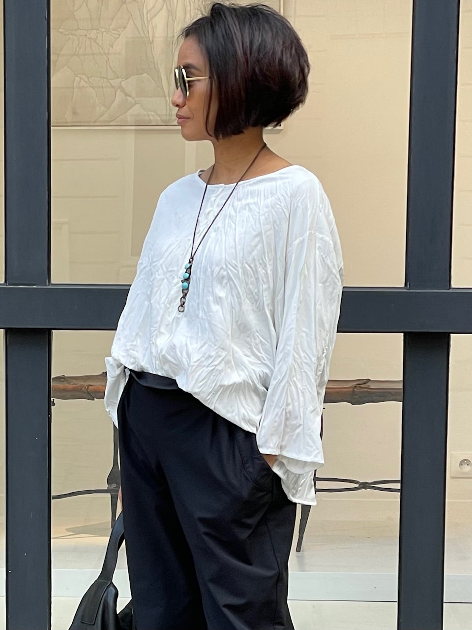 Chemisier/Blouse effet froissé légère