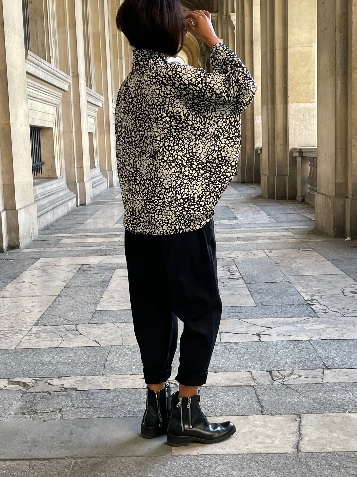 Chemise fluide motif léopard