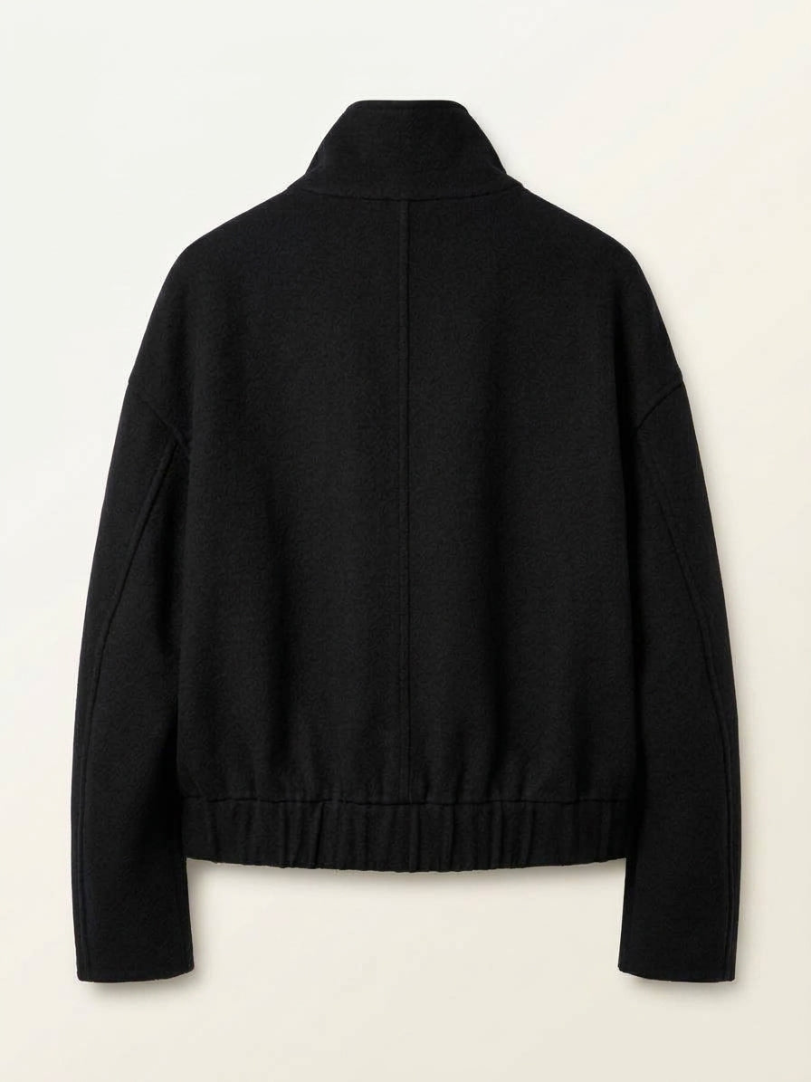 Blouson court structuré – Noir
