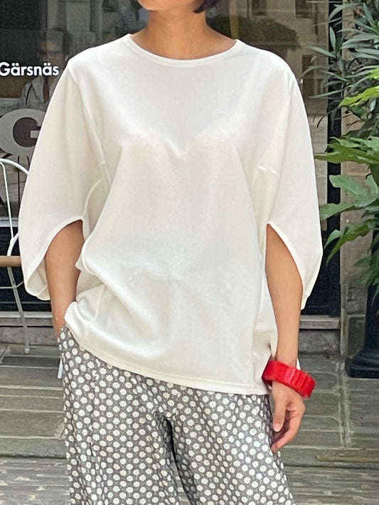 Haut ample manche 3/4 crème