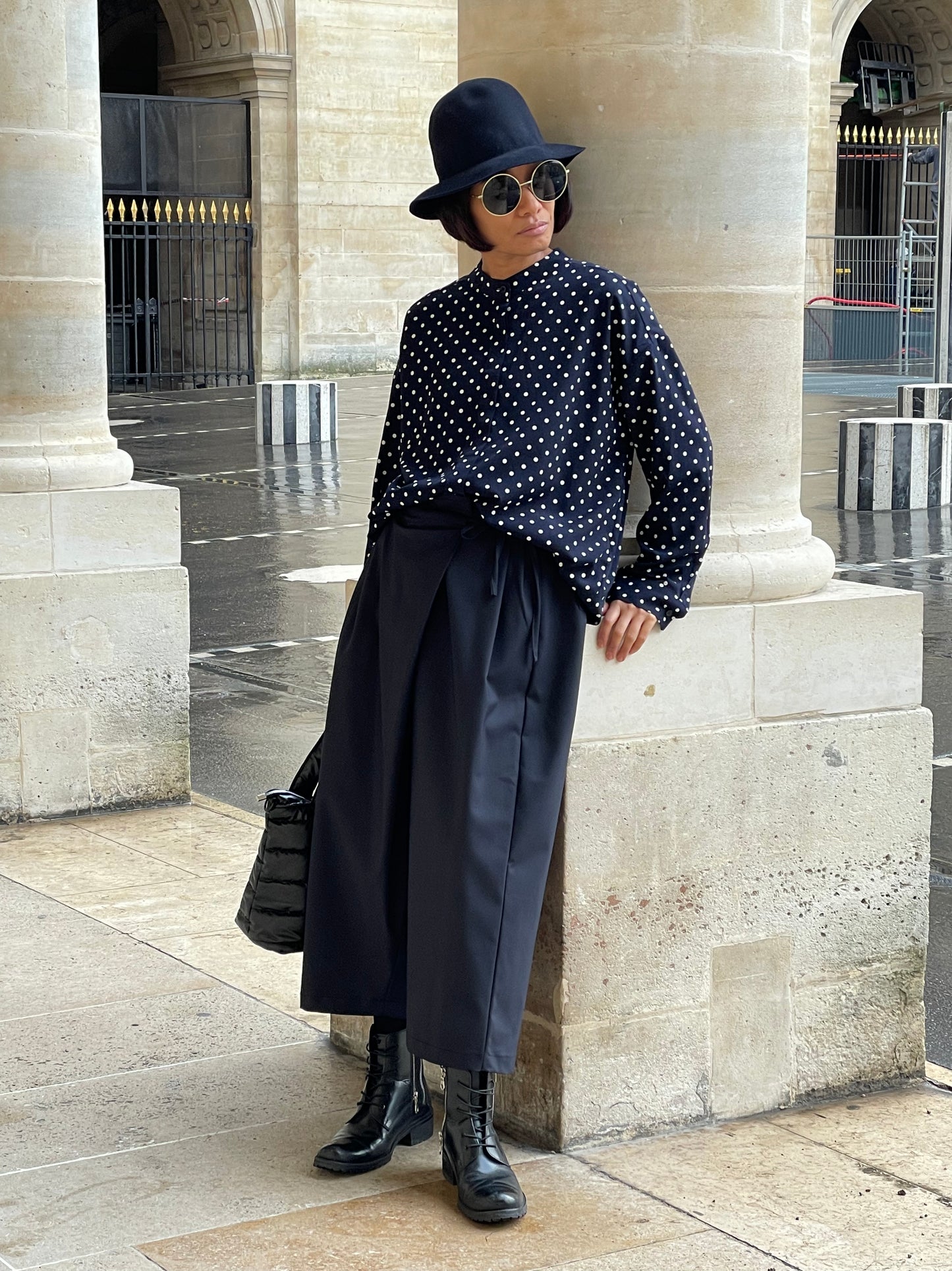 Chemise à pois