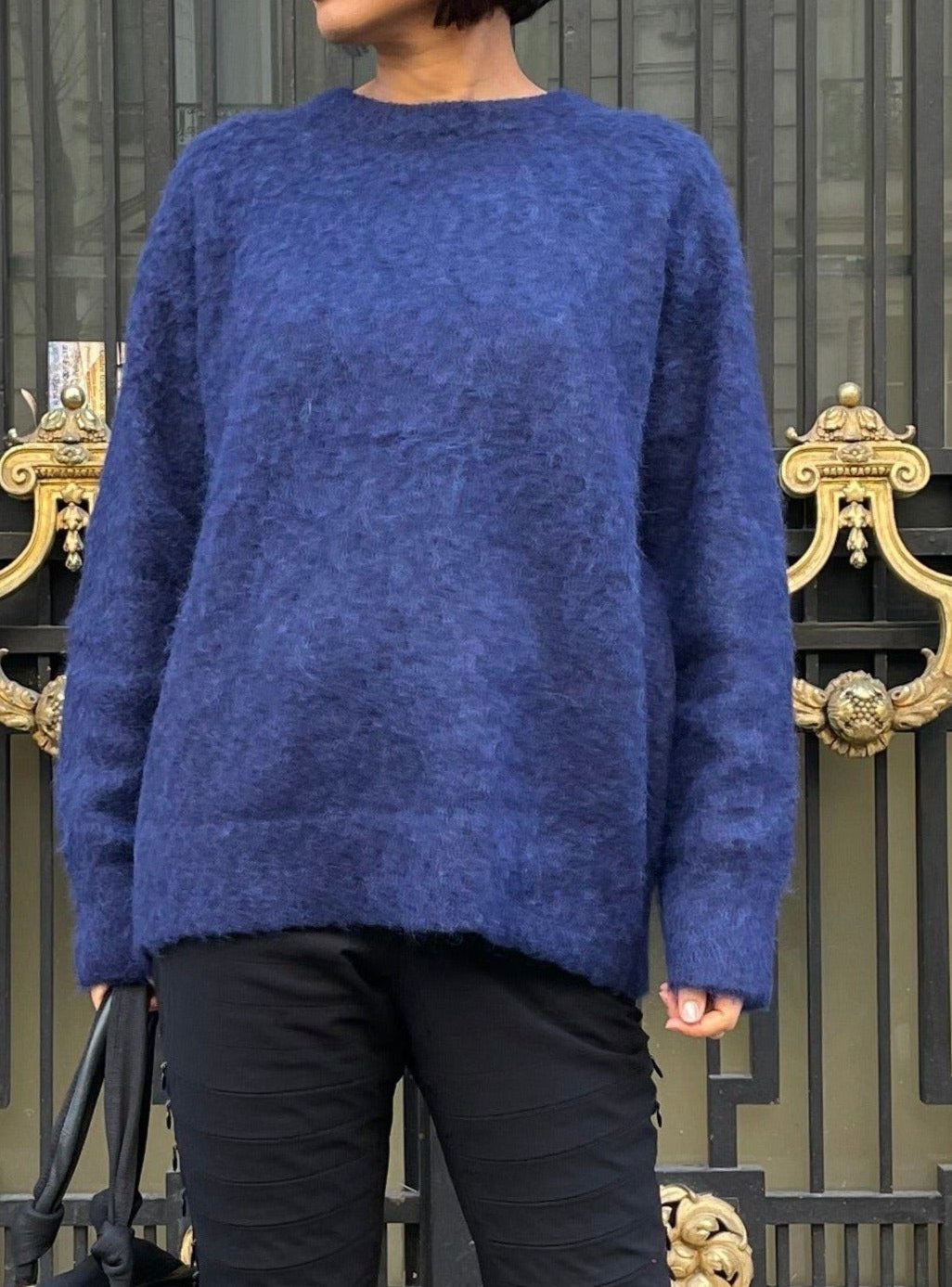 Dark blue alpaca sweater 🦙
