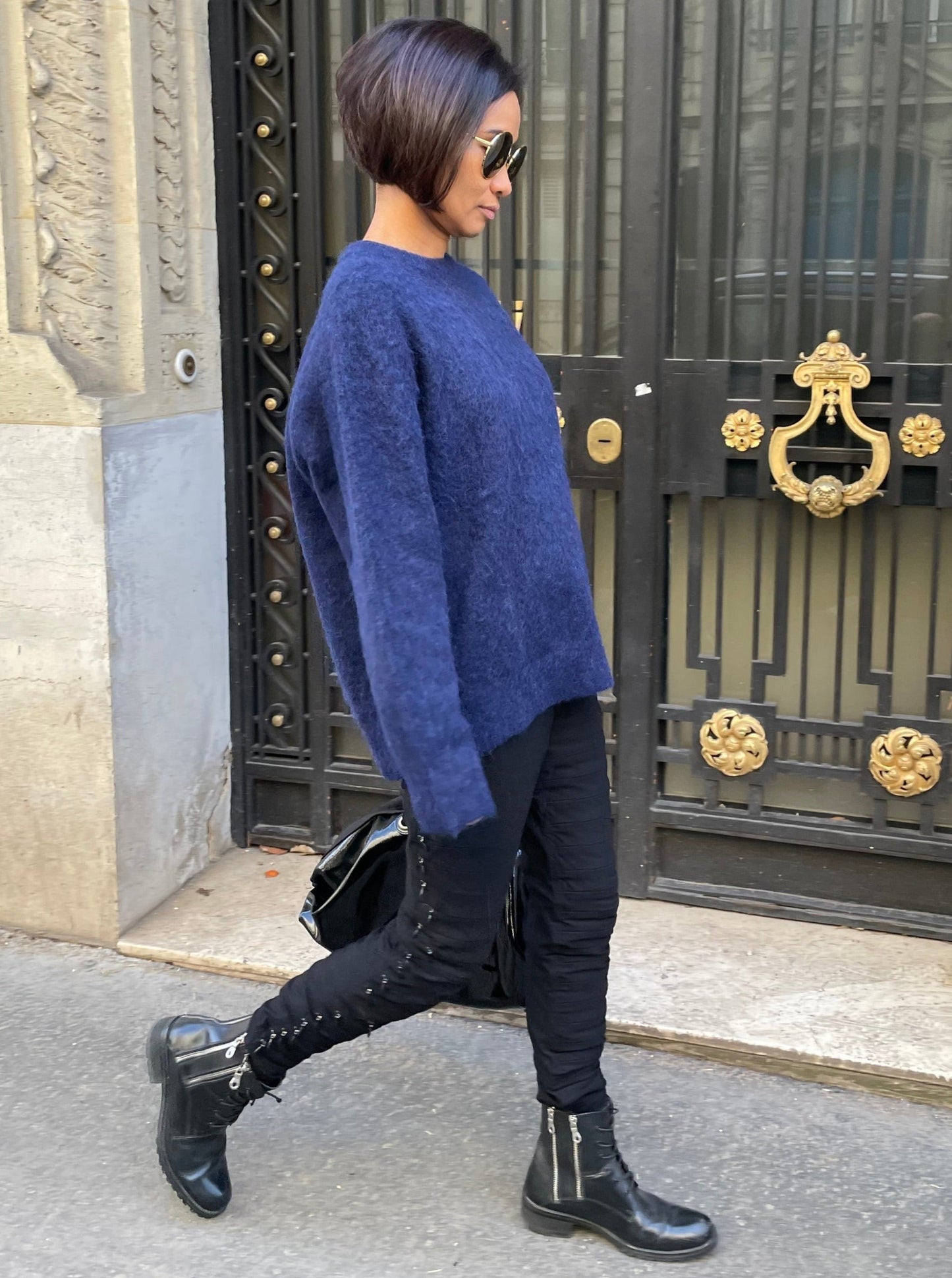 Dark blue alpaca sweater 🦙