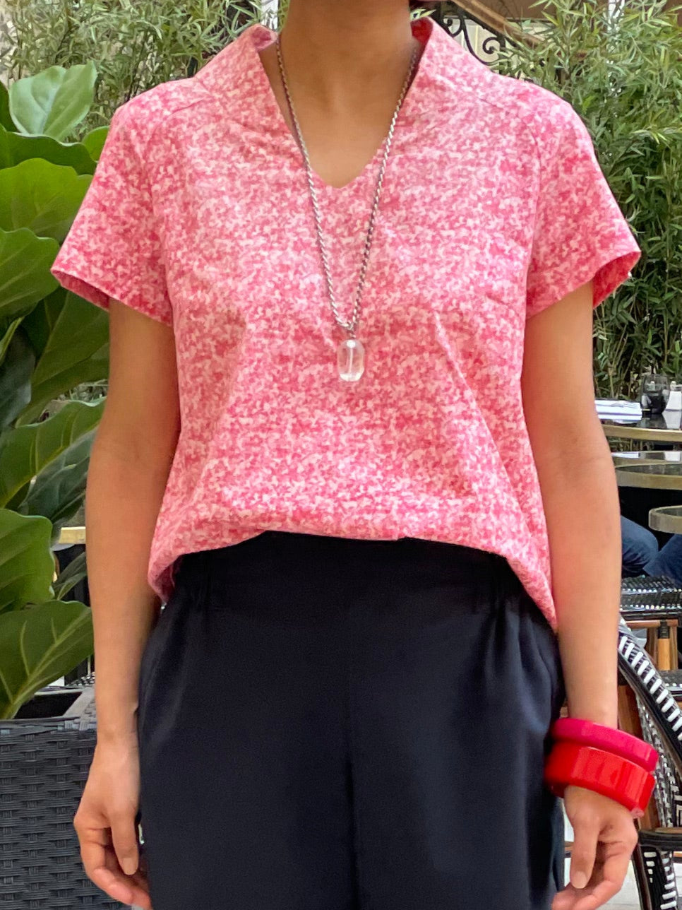 Blouse à imprimé fleuri