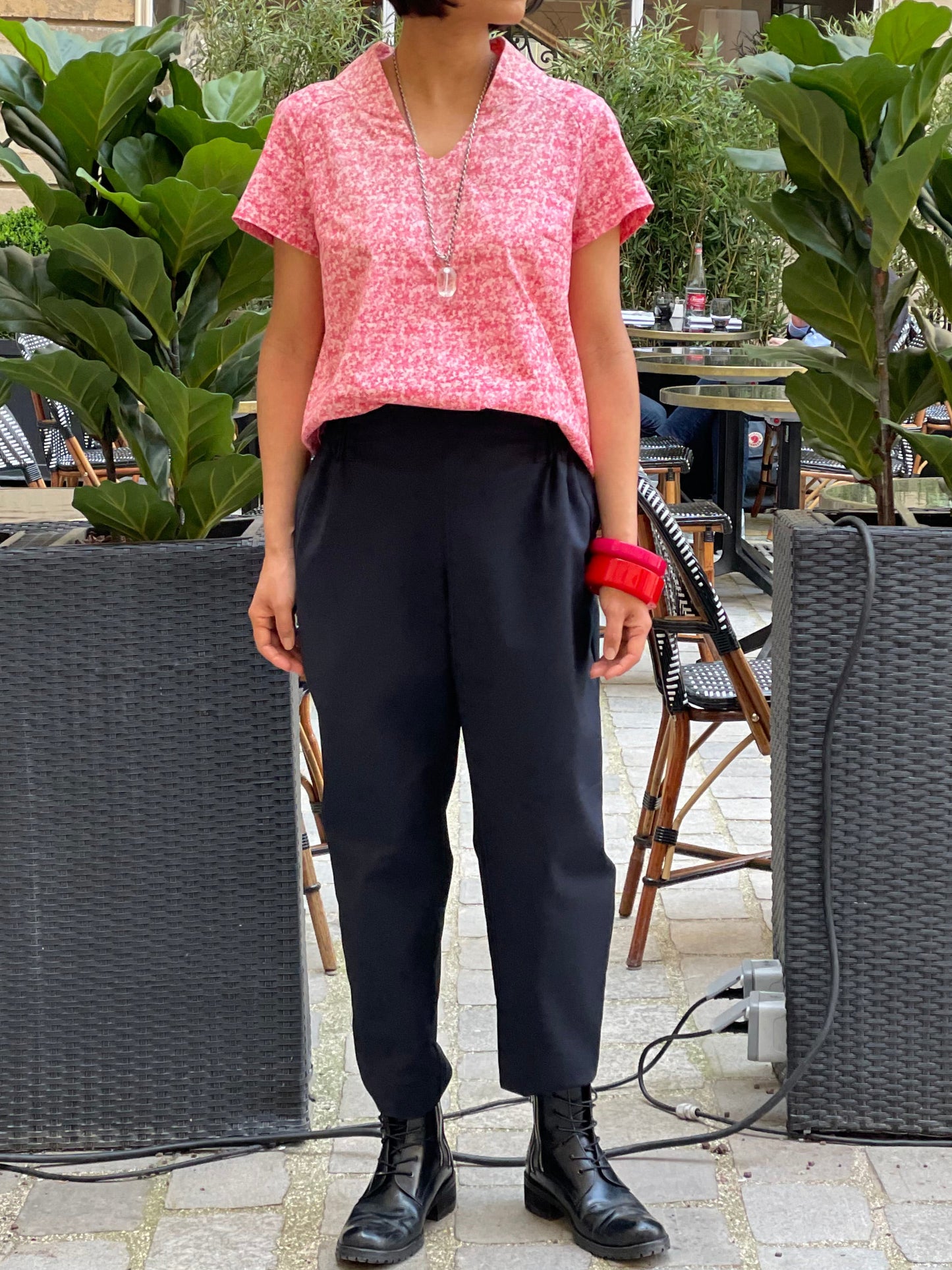 Blouse à imprimé fleuri