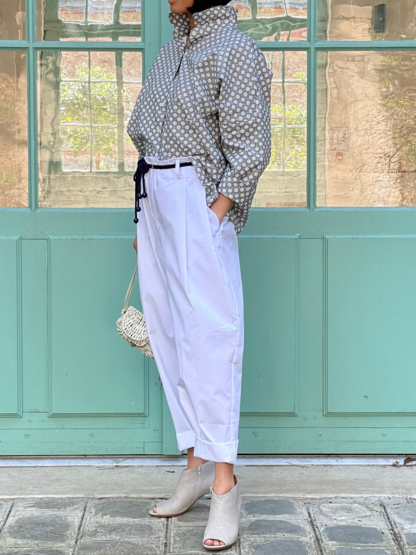 Chemise en popeline de coton