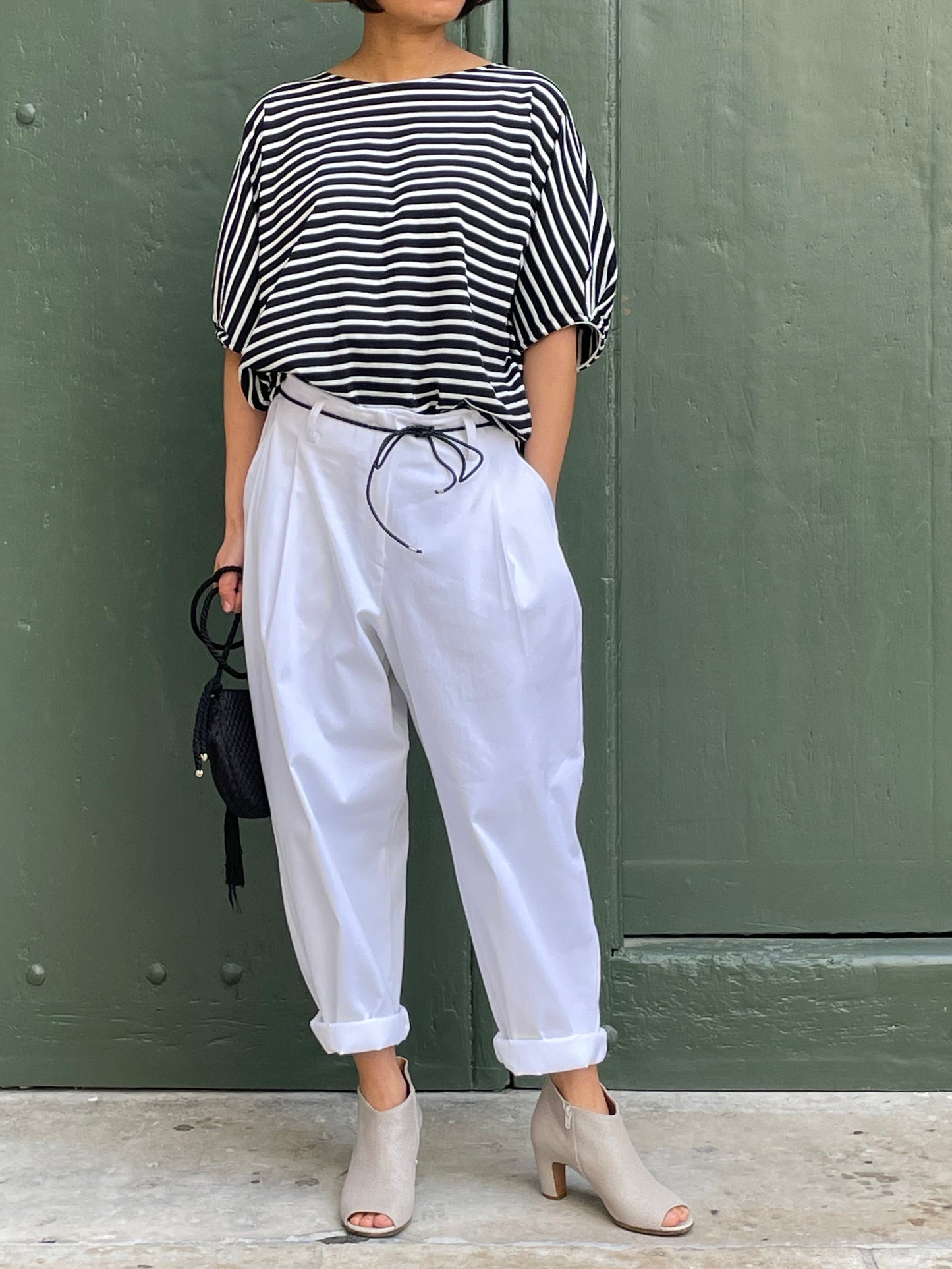pantalon blanc coton