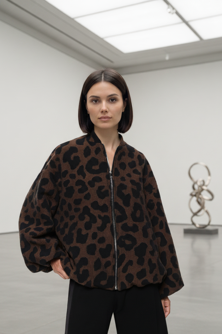 Blouson Bomber Léopard