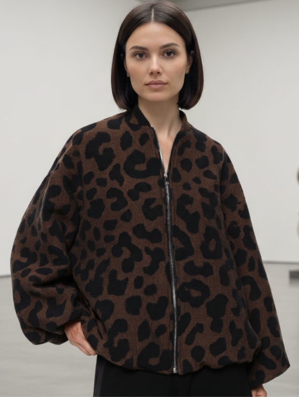 Blouson Bomber Léopard