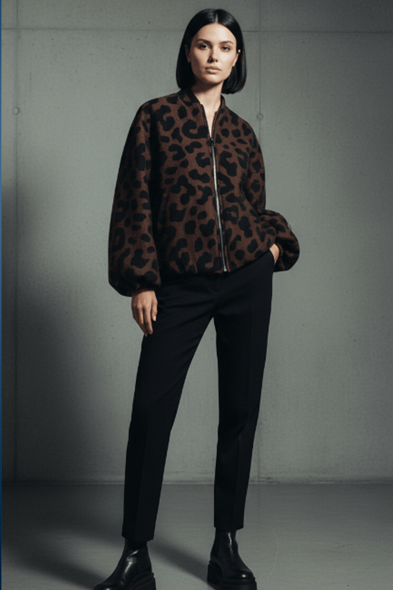 Blouson Bomber Léopard