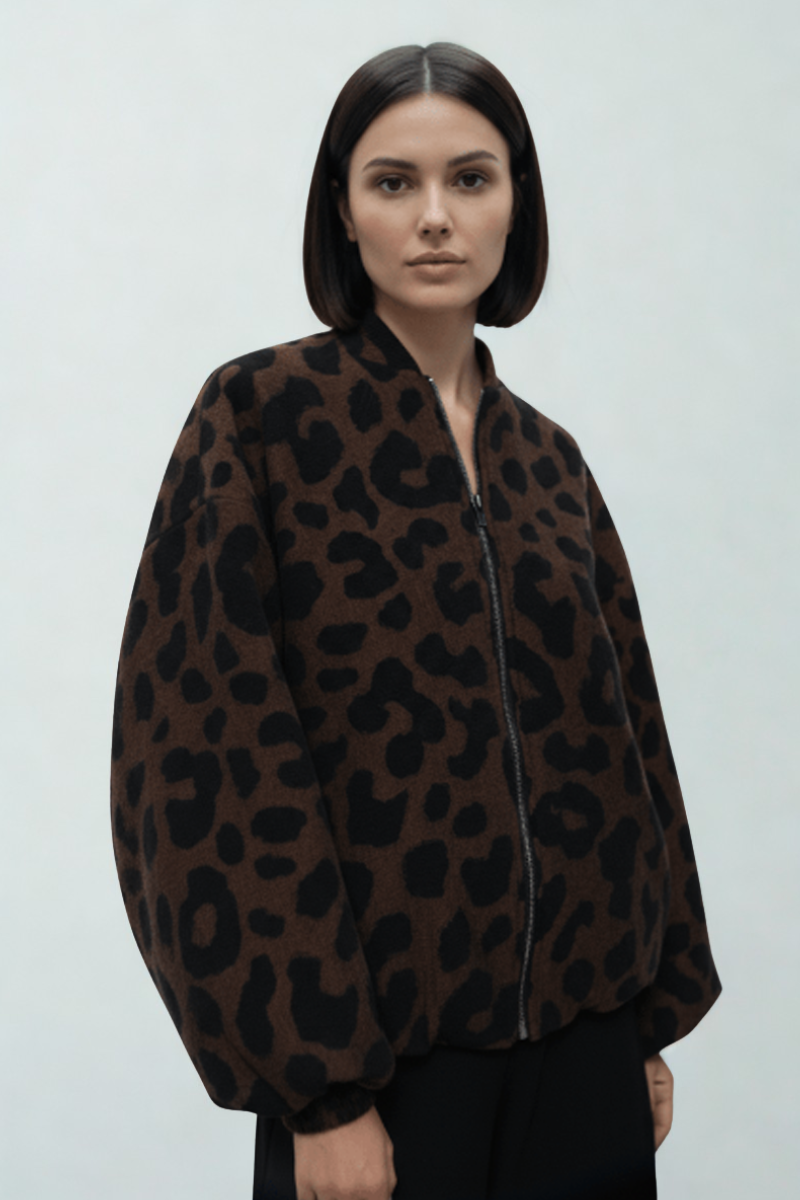 Blouson Bomber Léopard