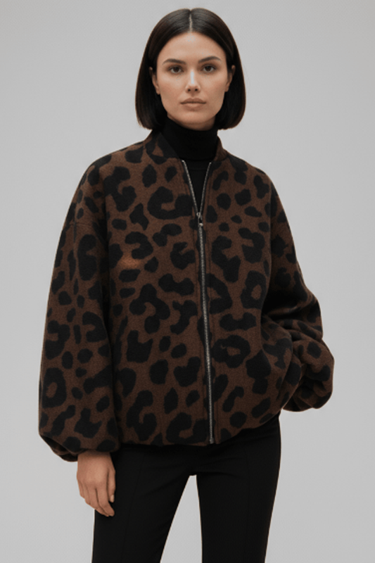 Blouson Bomber Léopard