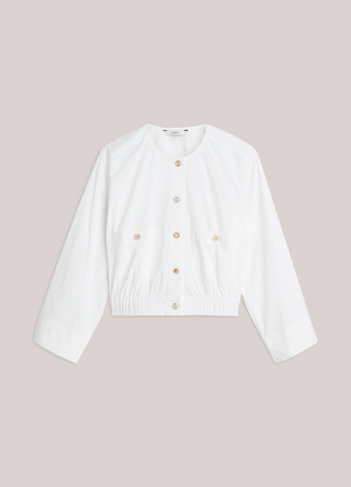 Crisp poplin blouse