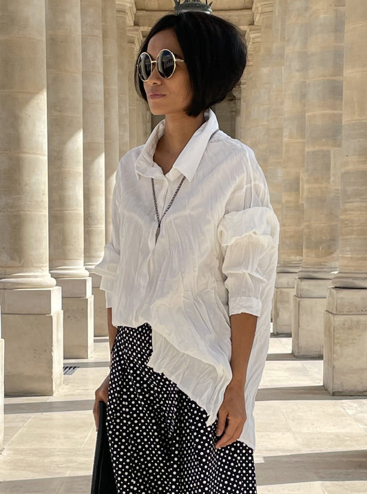 Chemise effet froissé légère - 4 saisons