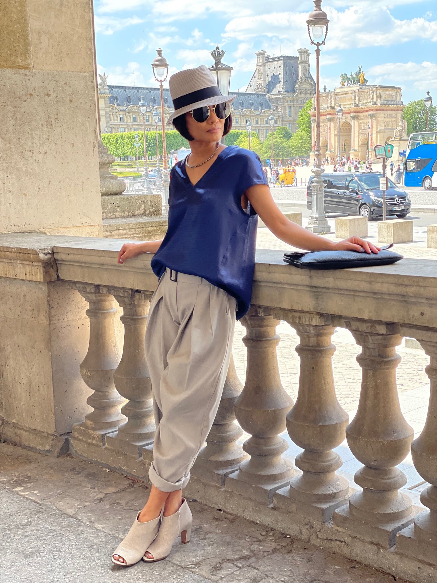 Pantalon à pinces