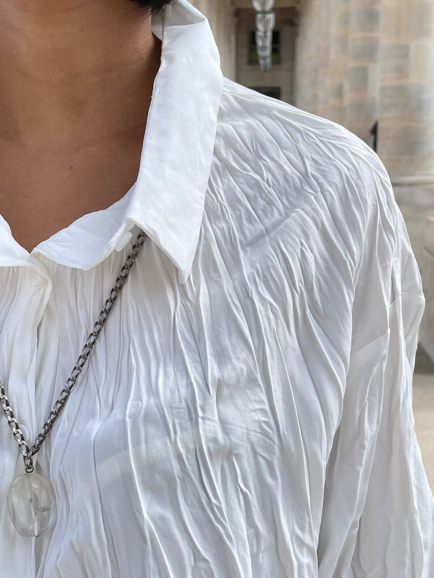 Chemise effet froissé légère - 4 saisons