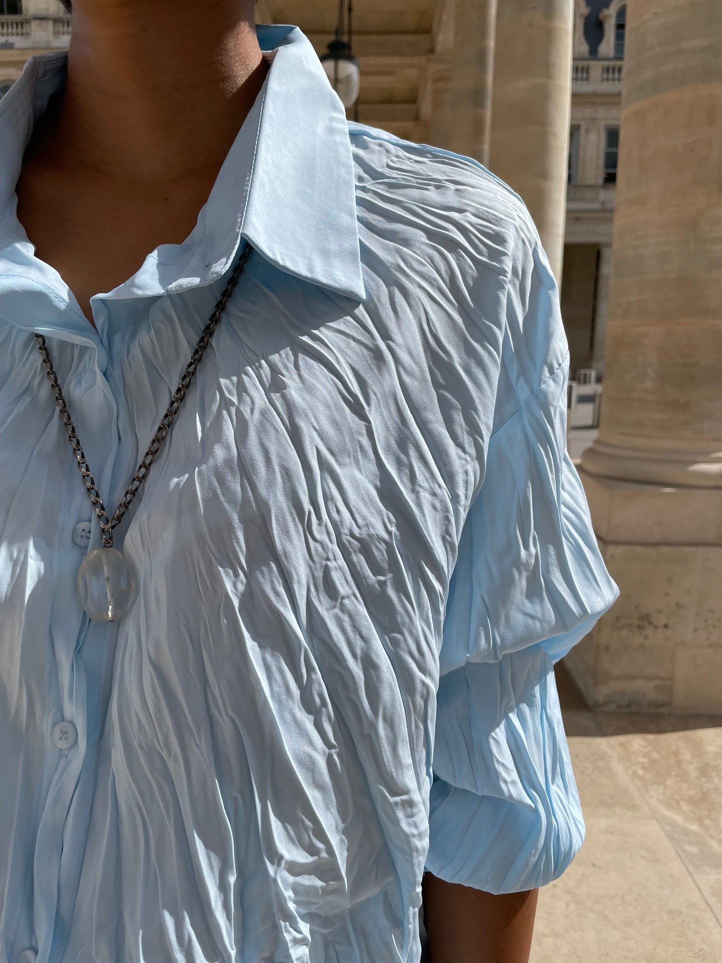 Chemise effet froissé légère - 4 saisons