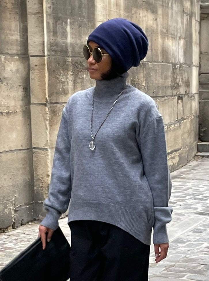 Pull douillet col roulé - laine 100% 🐑