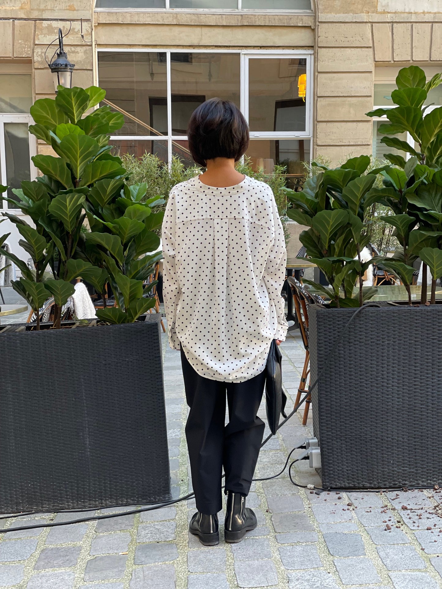 Chemise à pois