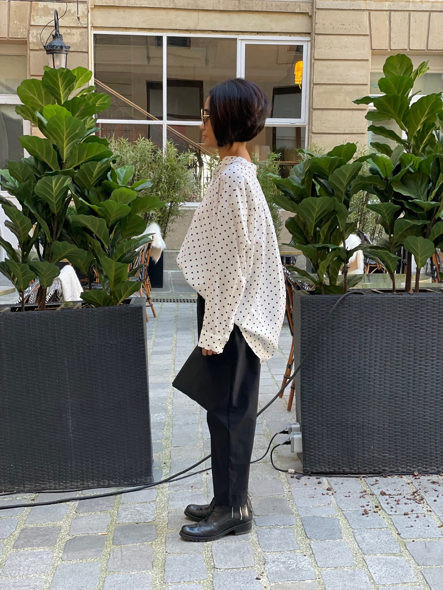Chemise à pois