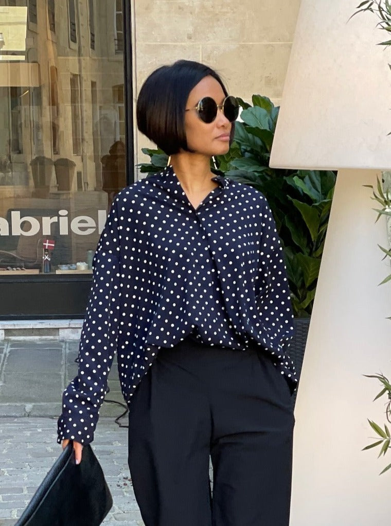 Chemise à pois