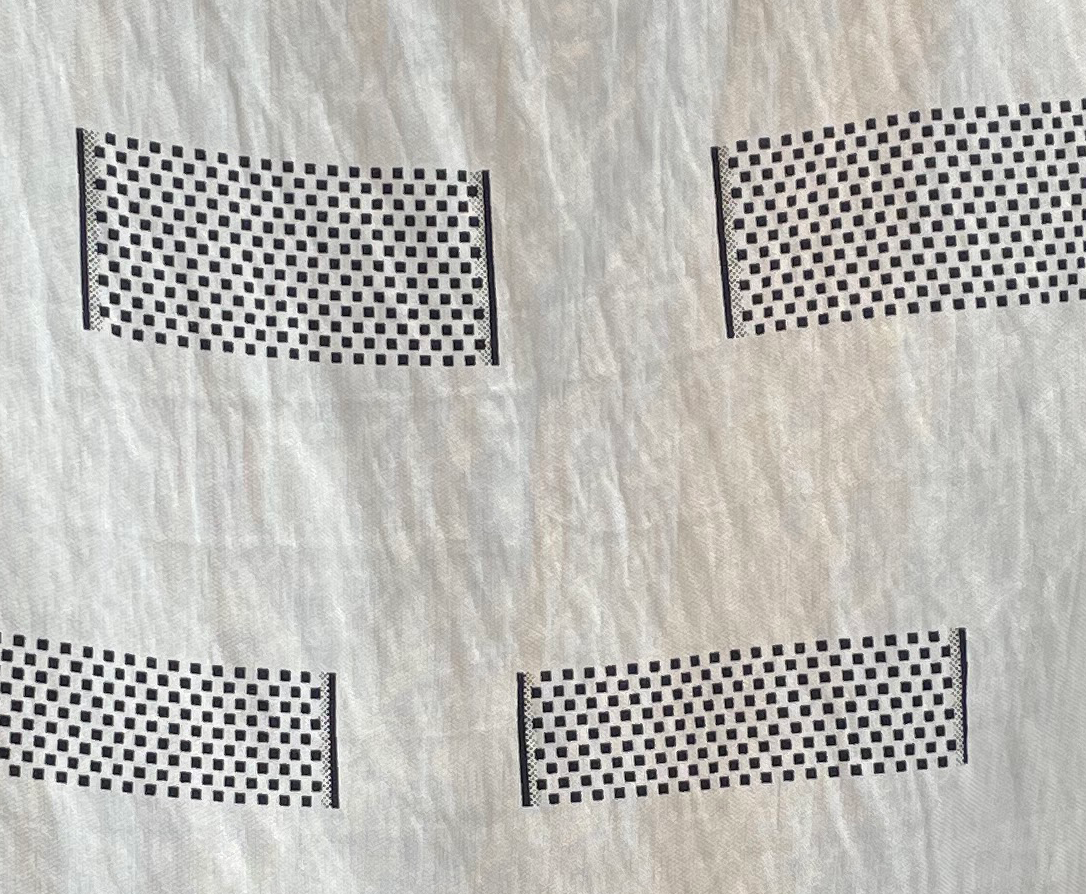 Blouse ample Petits Points - White