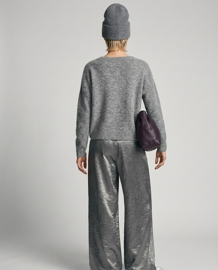 Oversized alpaca wool sweater