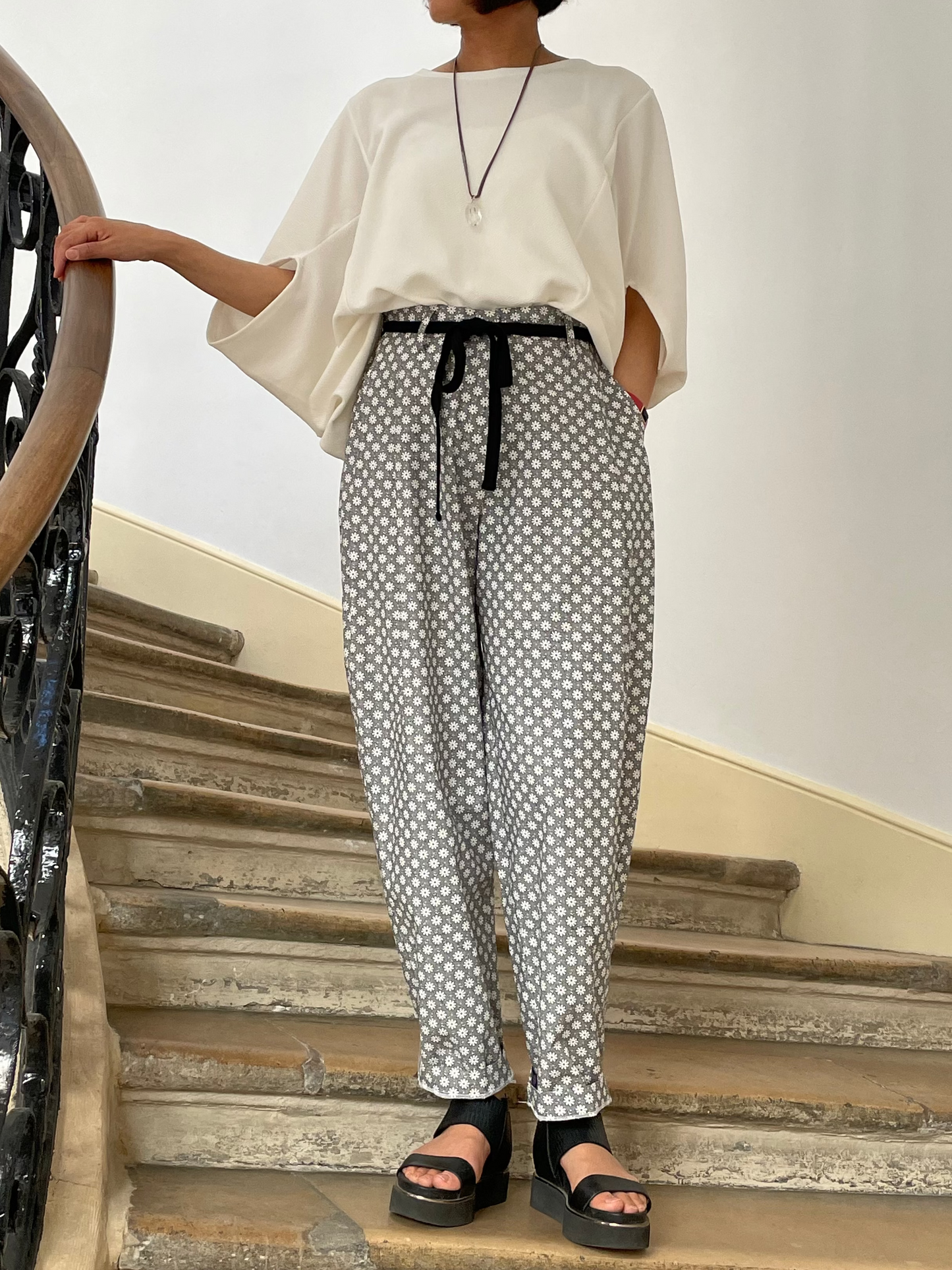 Pantalon italien en popeline de coton