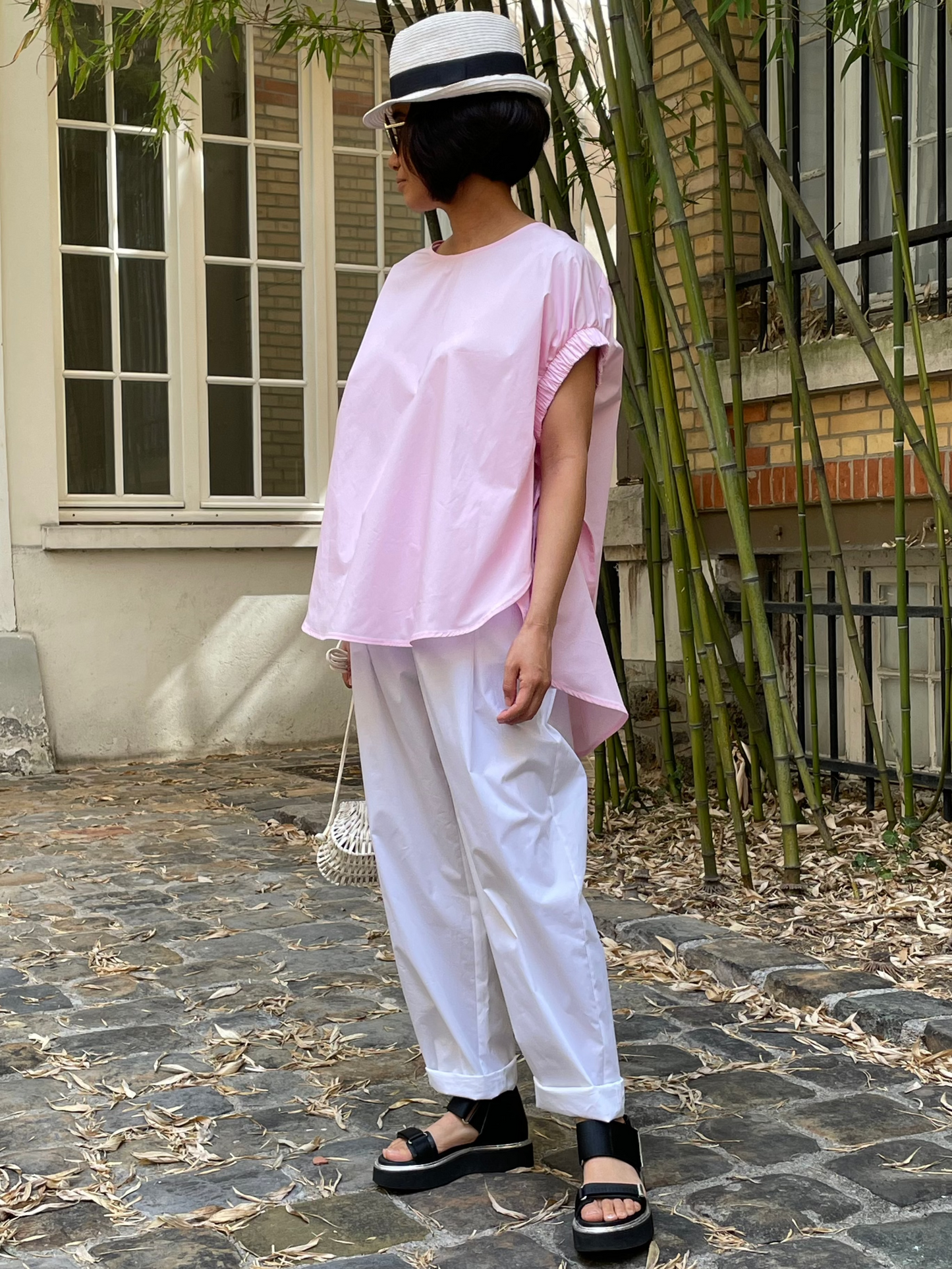Haut rose poudré
