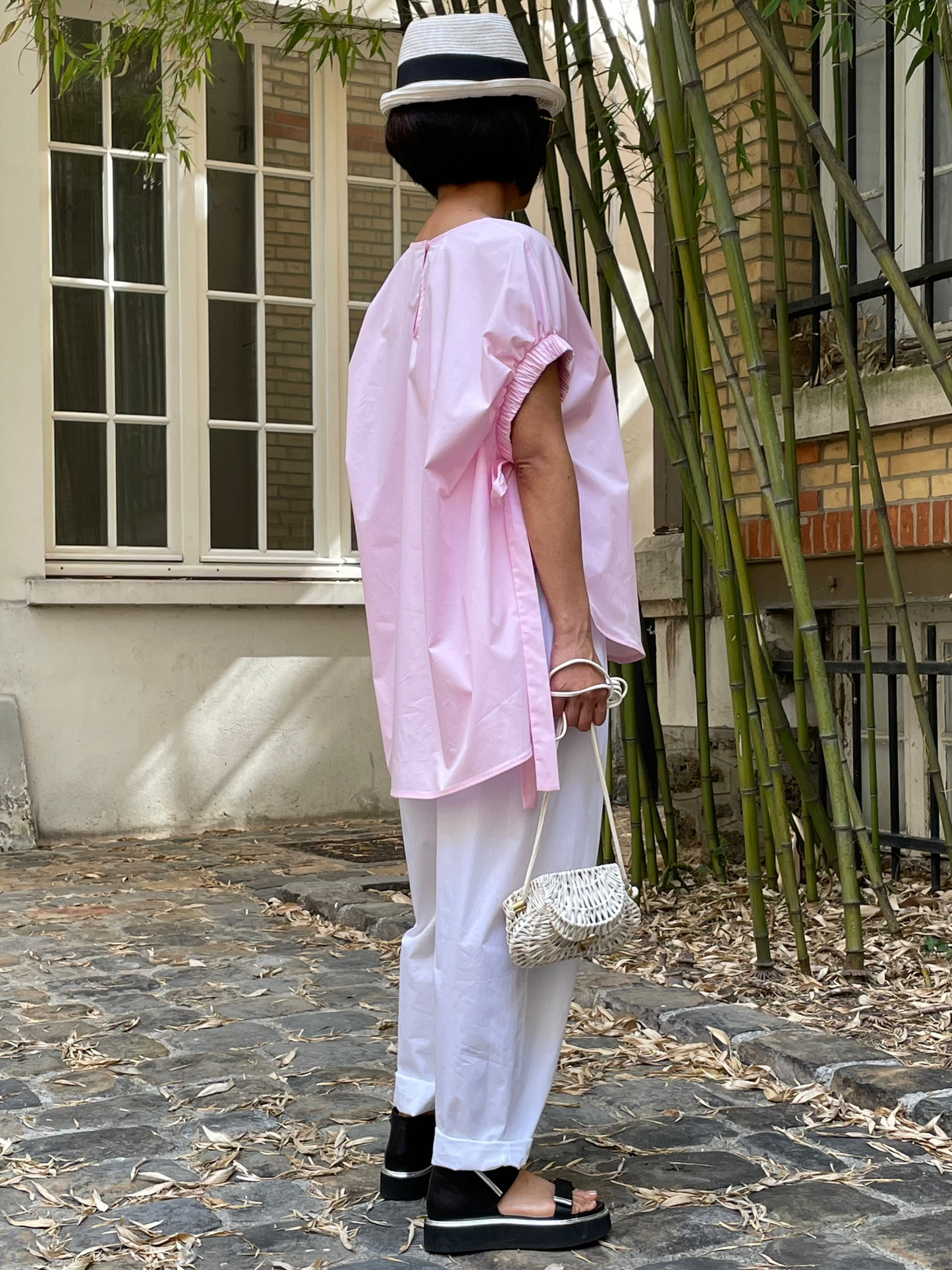 Haut rose poudré