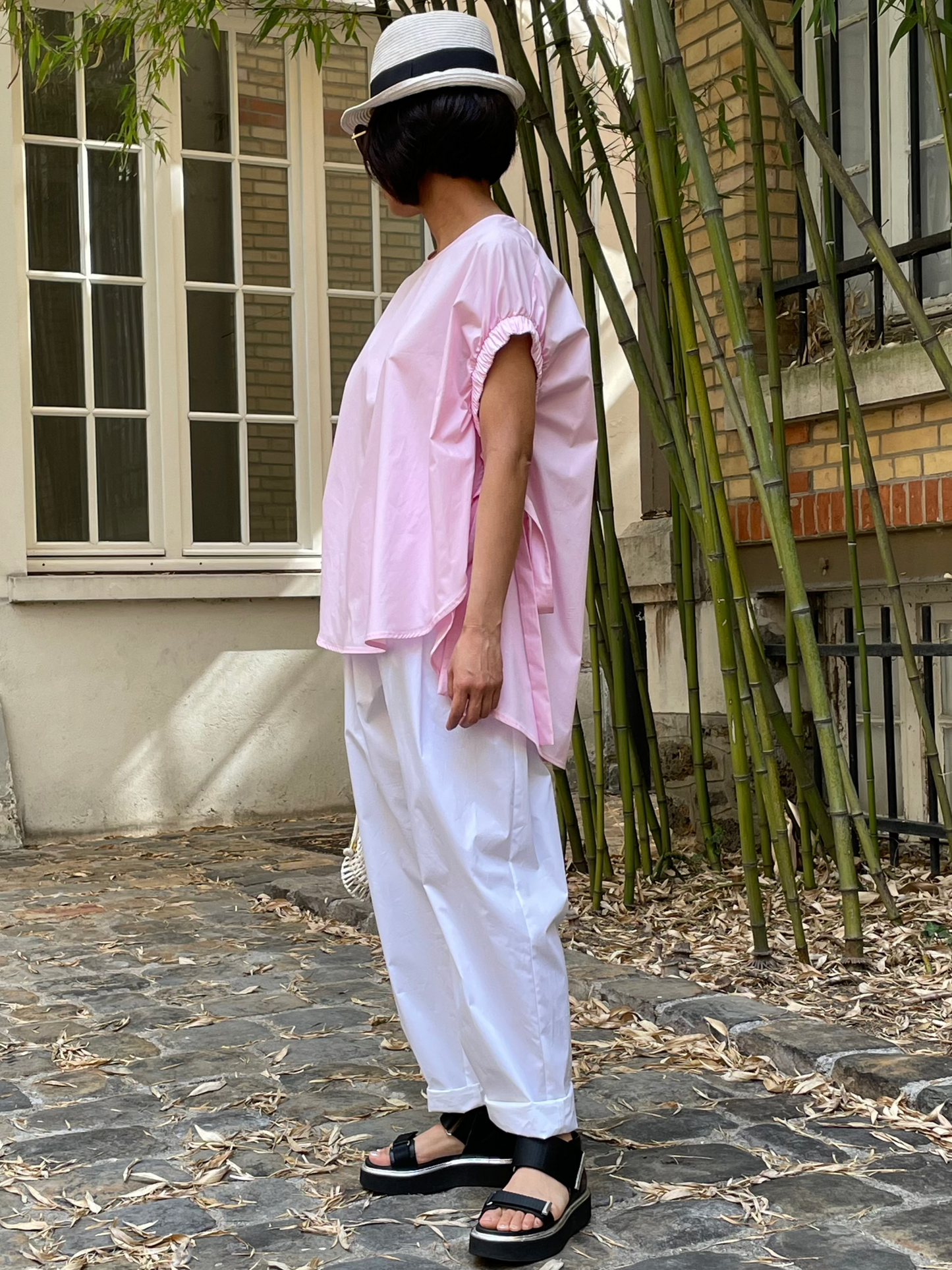 Haut rose poudré