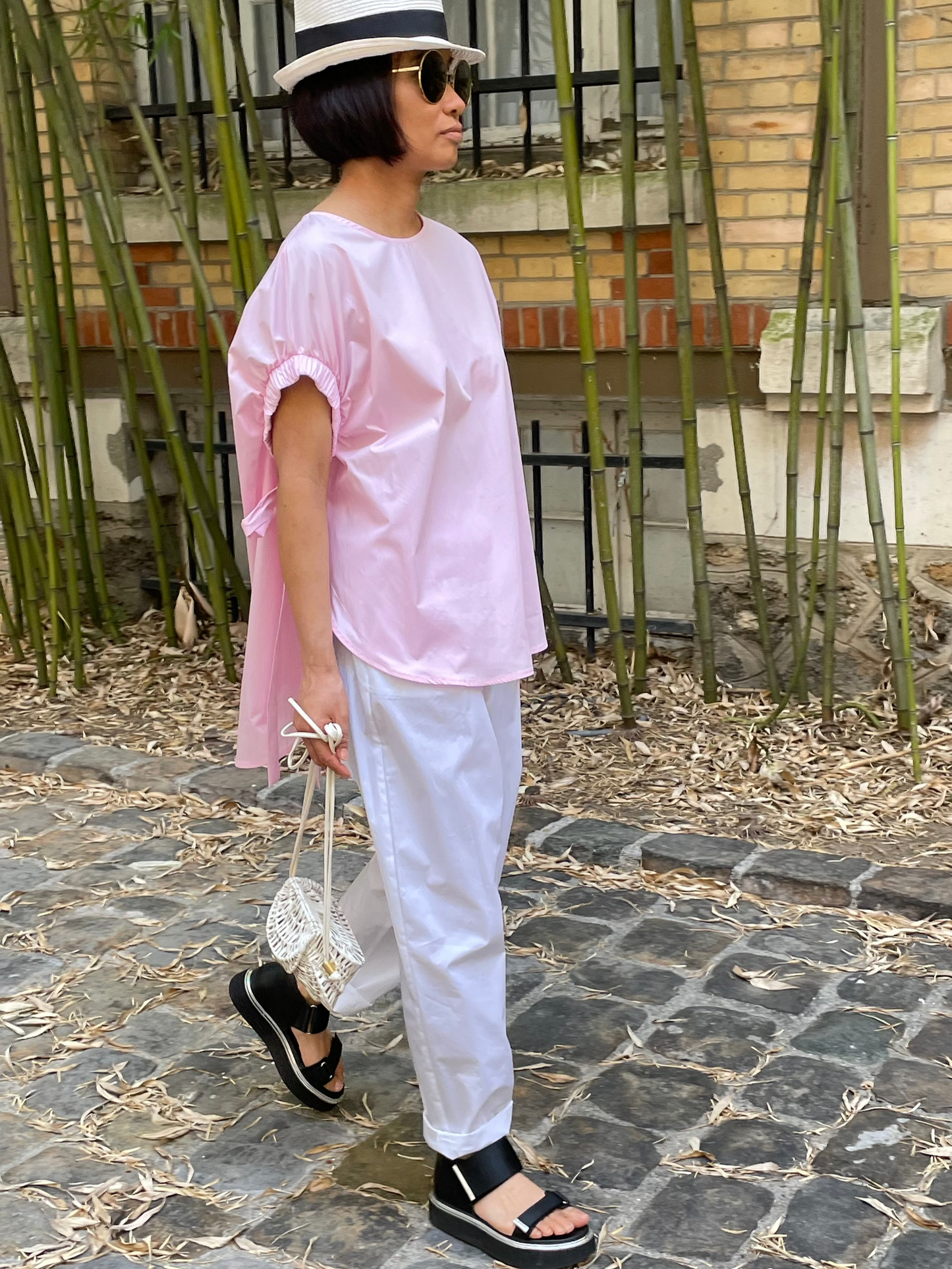 Haut rose poudré