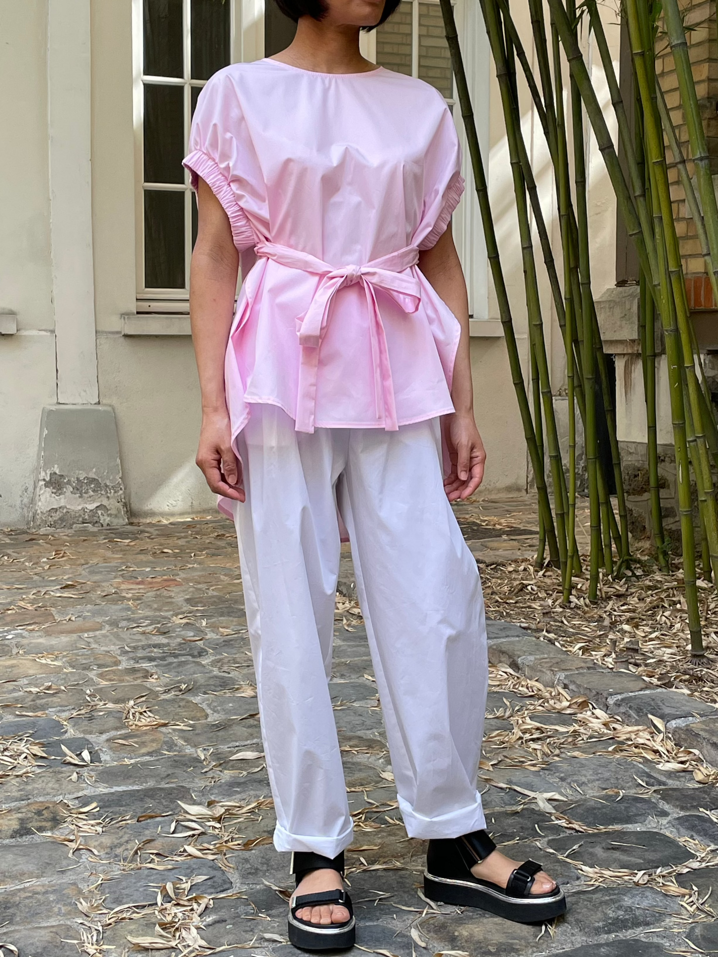 Haut rose poudré