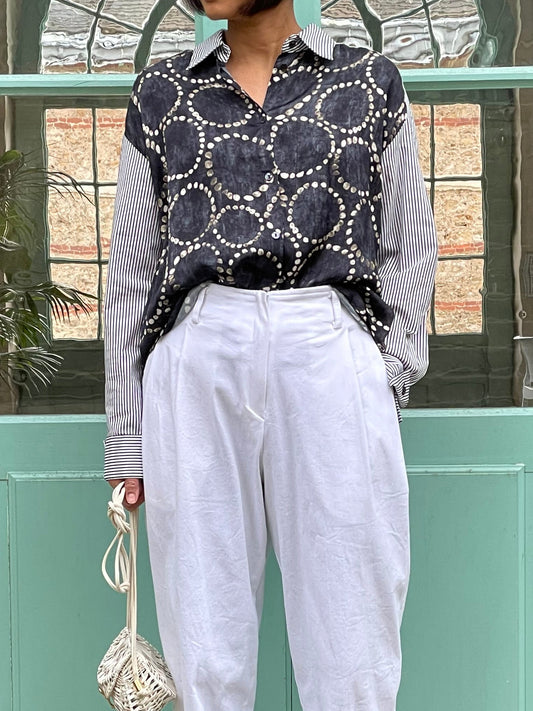 Chemisier en tissu mélangé