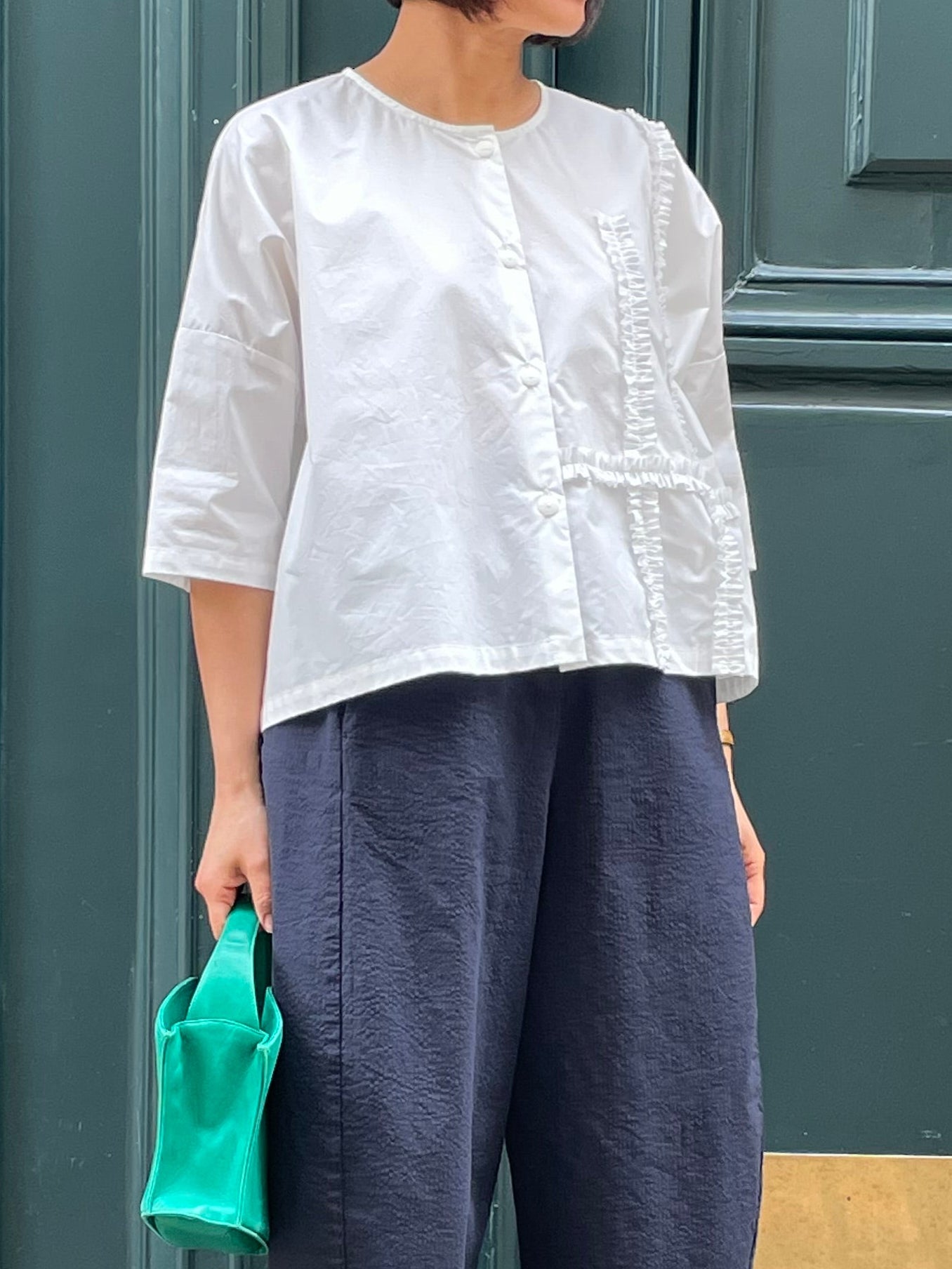 Blouse blanche en coton 100%