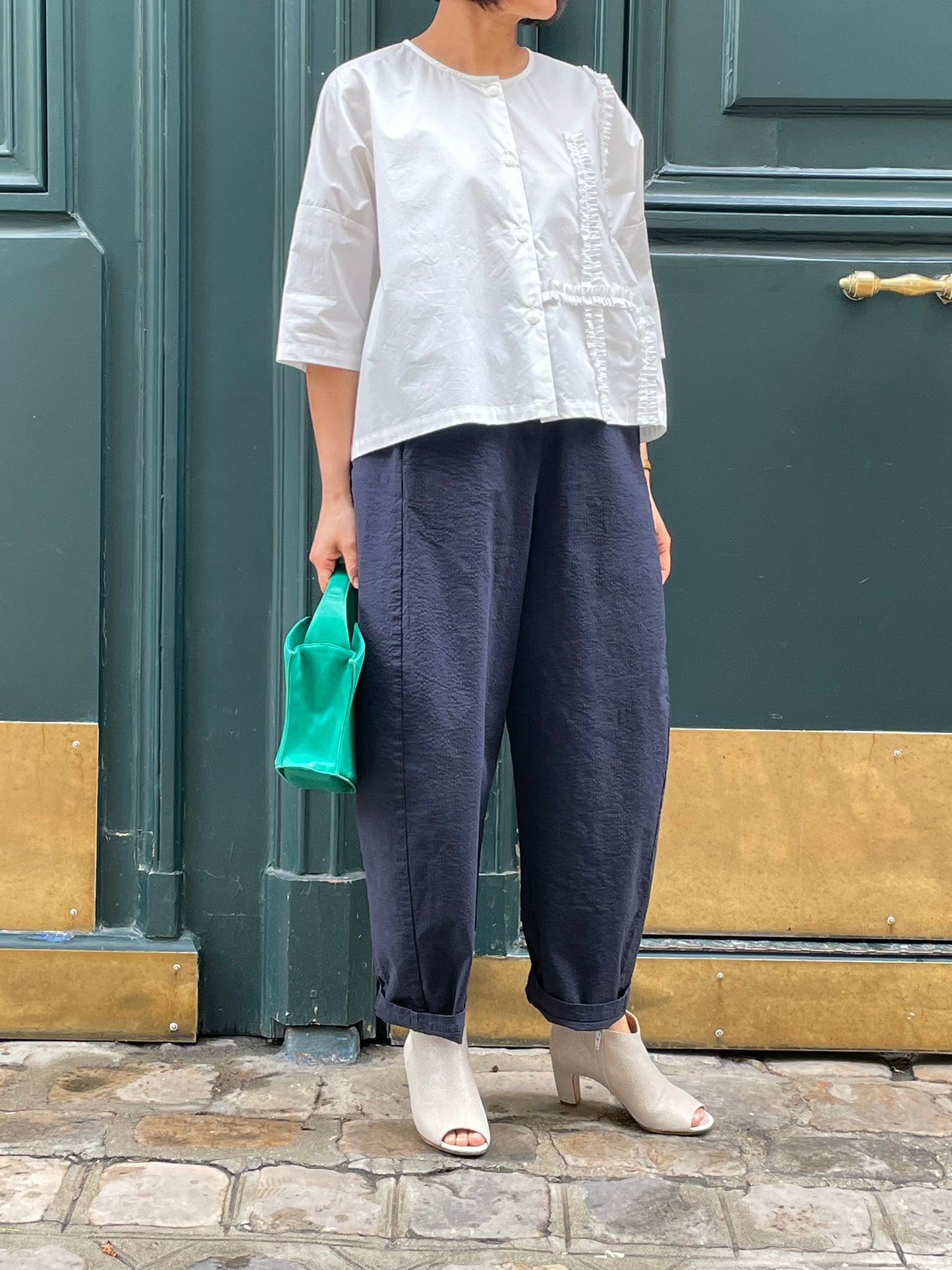 Blouse blanche en coton 100%