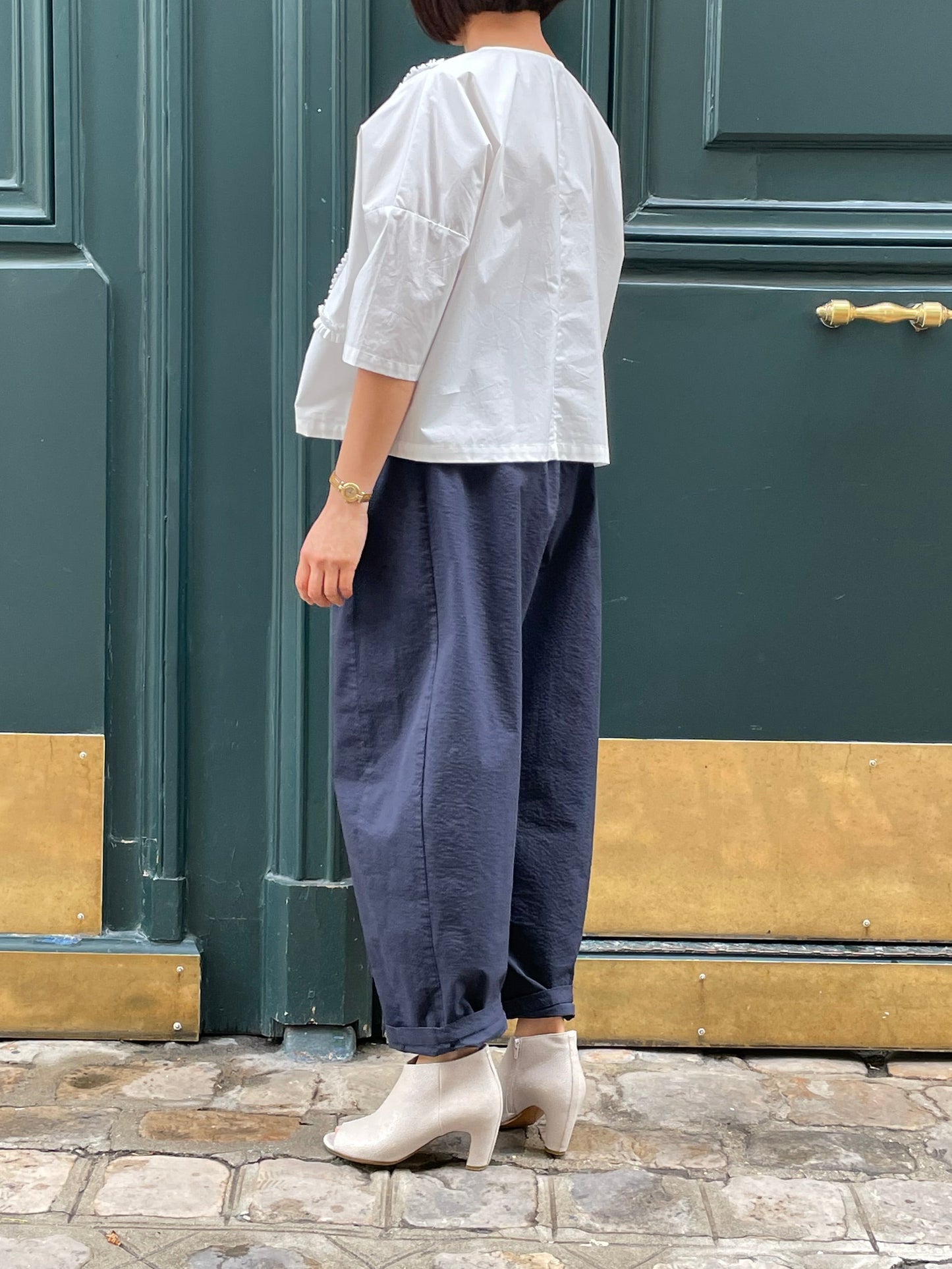 Blouse blanche en coton 100%