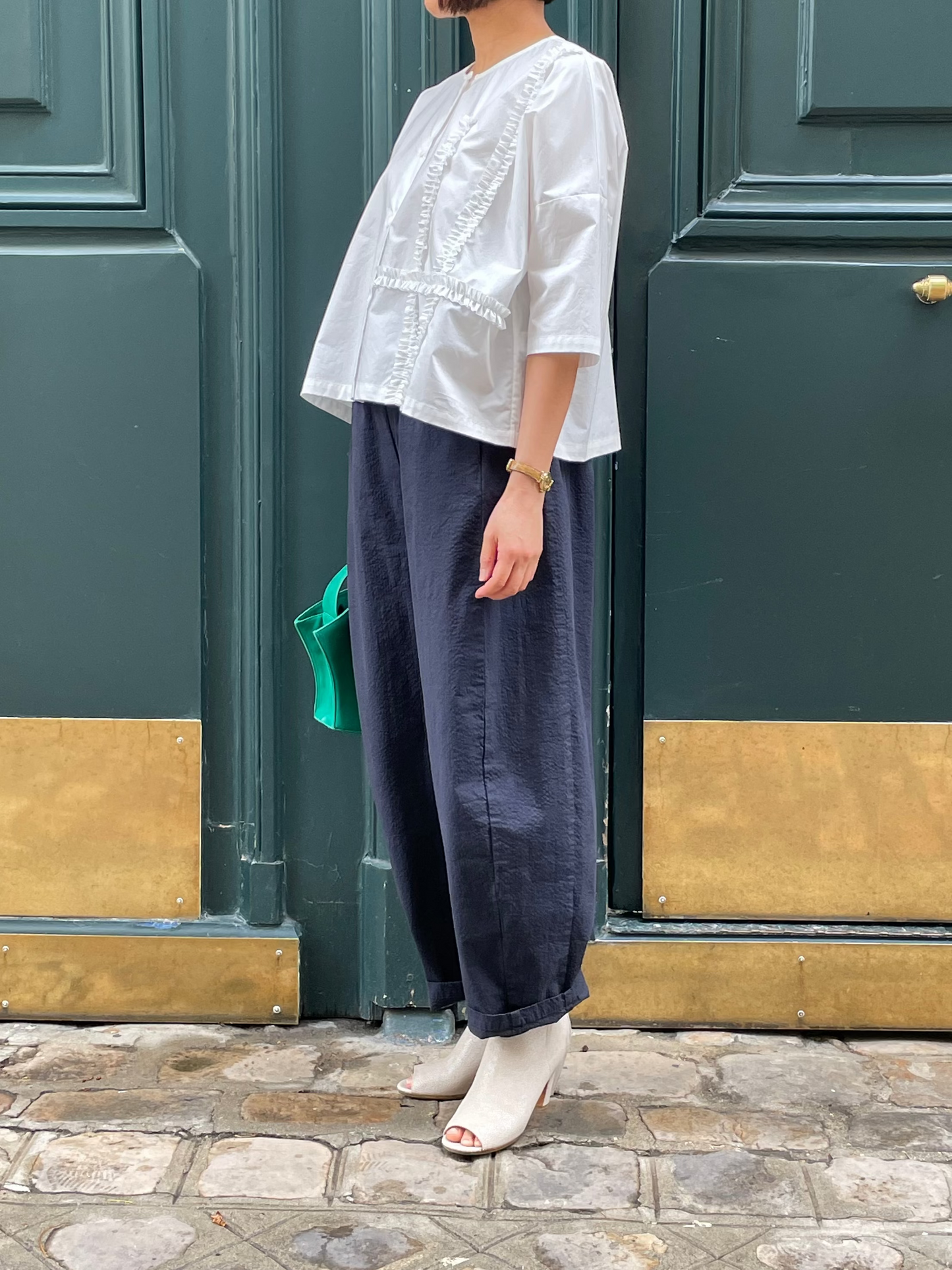 Blouse blanche en coton 100%