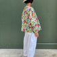 Veste motif floral  en coton 100%