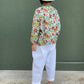 Veste motif floral  en coton 100%