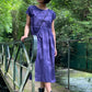 Robe violette ample et ajustable