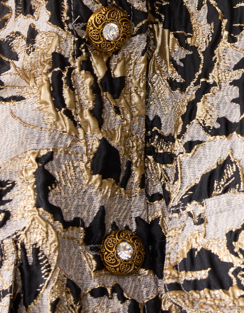 Veste boxy en jacquard baroque