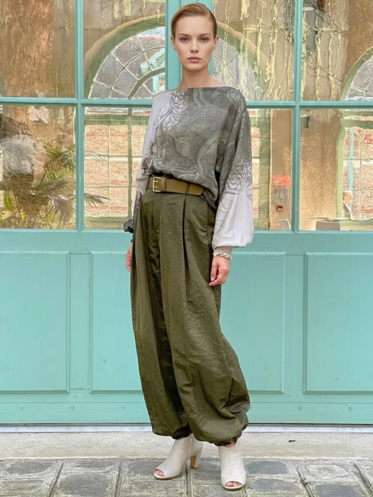 Haut à encolure bateau