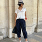 Top/Blouse tissu métallisé