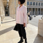 Chemise Jacquard uni - Petit col V