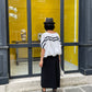 Blouse ample avec rayures - White