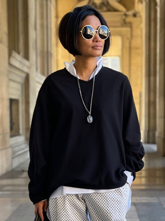 Haut noir stylé