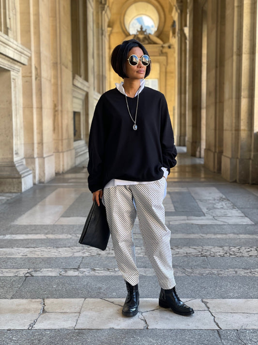 Haut noir stylé