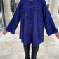 Pull forme ondulée - Violet ou blanc