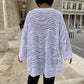Pull forme ondulée - Violet ou blanc